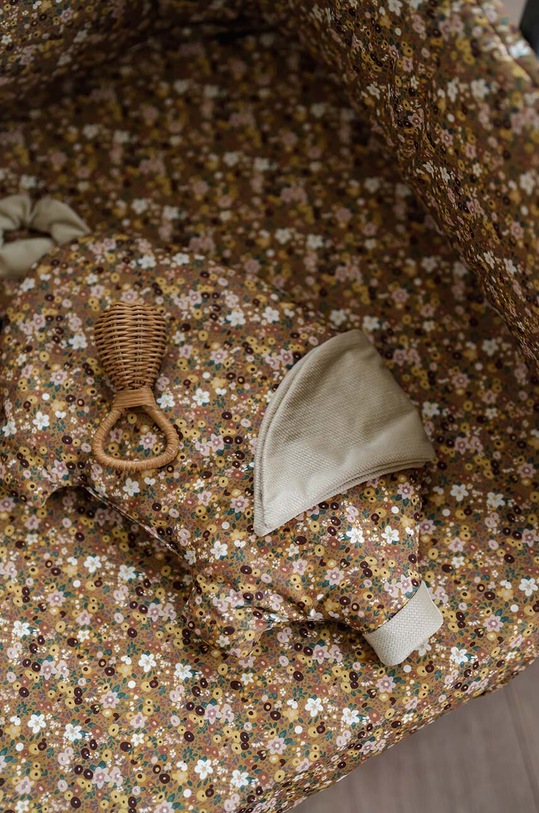 DÍVKA Kojenecký polštář La Millou Velvet FLOWER STYLES 143936.Poduszka.Sleepy. hnědá