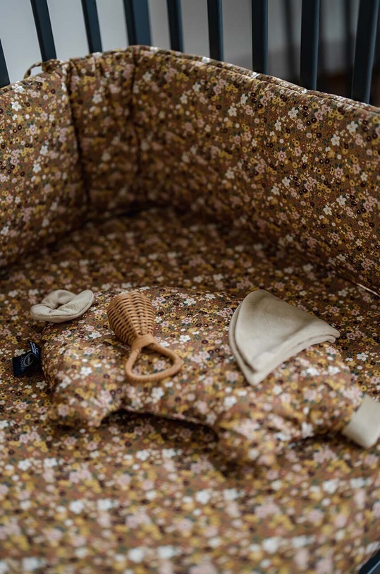 Kojenecký polštář La Millou Velvet FLOWER STYLES hnědá 143936.Poduszka.Sleepy.