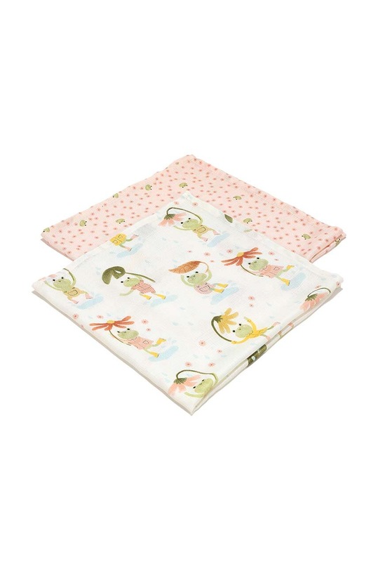 La Millou pieluszka niemowlęca FROGS 2-pack Produkt niemowlęcy różowy 148980.Zestaw.pieluszek