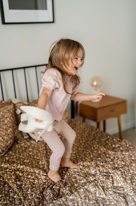 Dziewczynka La Millou pościel niemowlęca FLOWER STYLES 145811.Komplet.Poscieli brązowy