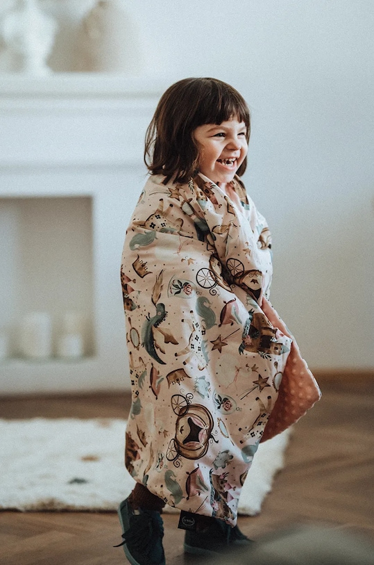 Одеяло для младенцев La Millou PRINCESS розовый 139936.Lekki.Koc.Minky.