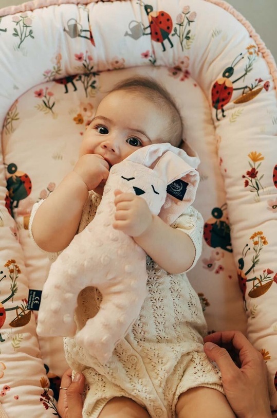 La Millou przytulanka niemowlęca MIRELLA różowy 150069.Maskotka.Krolik.