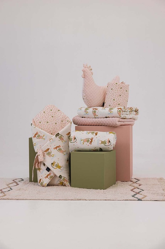 Бебешко одеялце La Millou FROGS 146028.Rozek.Niemowlecy розов AA00