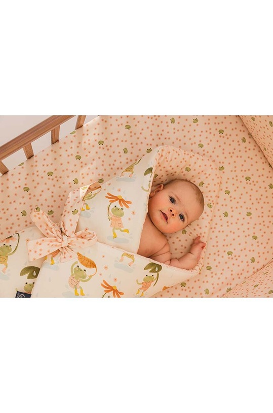 Бебешко одеялце La Millou FROGS розов 146028.Rozek.Niemowlecy