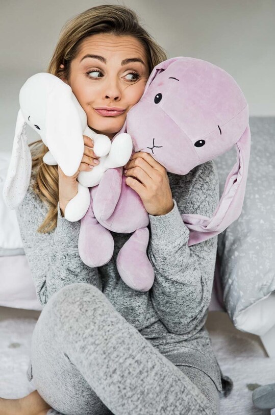 Dětská plyšová hračka Effiki Krolik.Effik.M.013.02 růžová