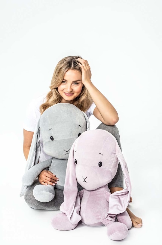 Dětská plyšová hračka Effiki Krolik.Effik.L.013.03 růžová