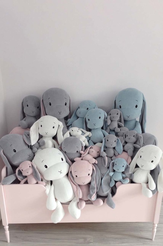 Παιχνίδι αγκαλιάς μωρού Effiki γκρί Krolik.Effik.S.013.014