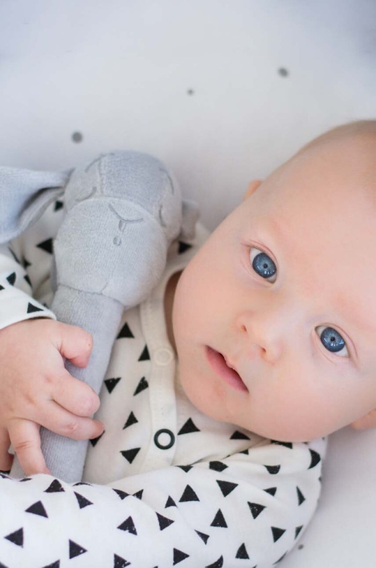 Effiki grzechotka niemowlęca szary Grzechotka.Effik.RBGR