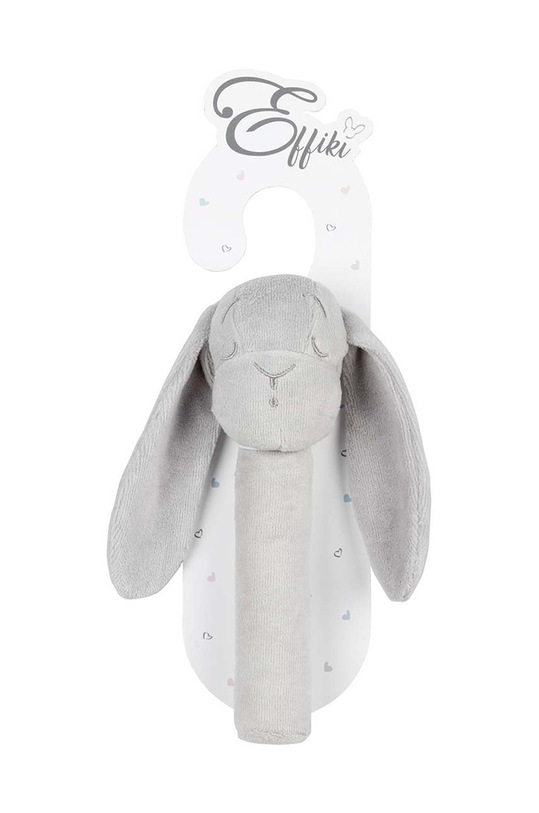Chłopiec Effiki grzechotka niemowlęca Grzechotka.Effik.RBGR szary