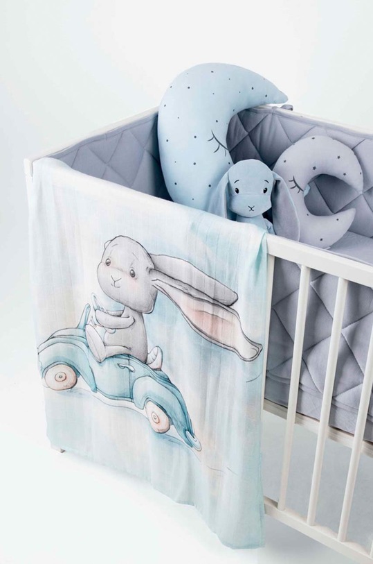 Bambusová zavinovačka pre bábätká Effiki modrá Ot.bam.Wyscigowka.PS611