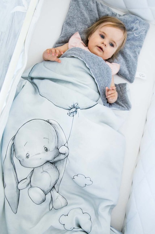 Effiki kocyk ocieplany niemowlęcy Produkt niemowlęcy szary Koc.oci.Balon.PS612