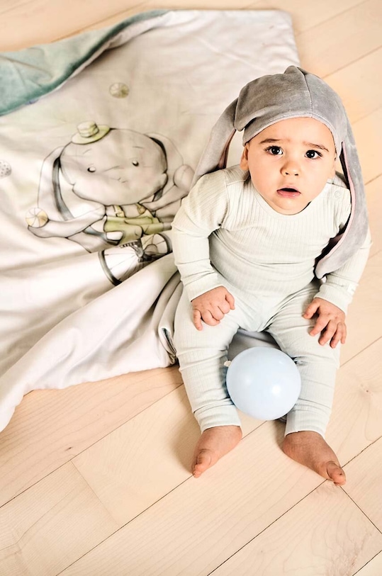 Zateplená deka pre bábätká Effiki zelená Koc.oci.zongler.HAL53