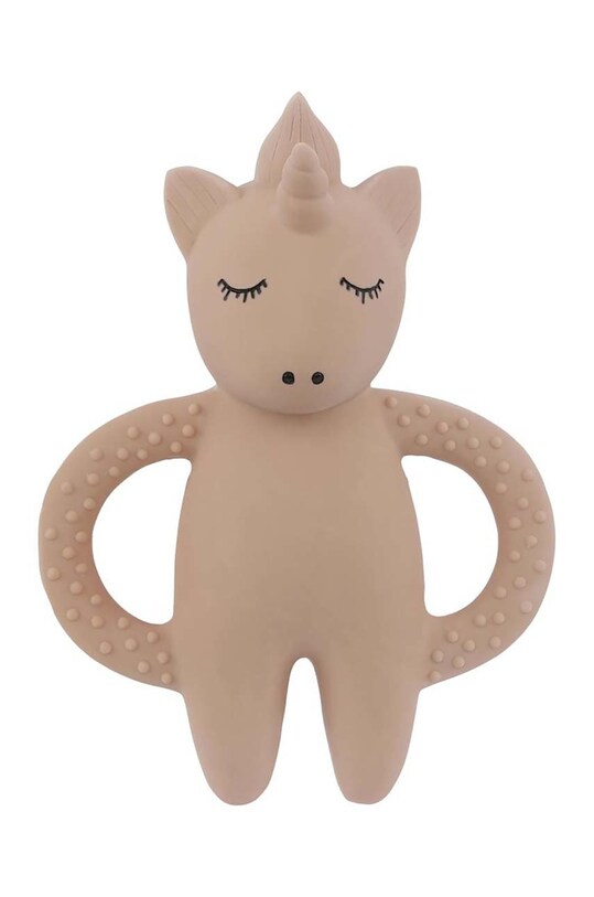 Konges Sløjd dințisor pentru bebeluși TEETH SOOTHER UNICORN KS1222 bej AA00