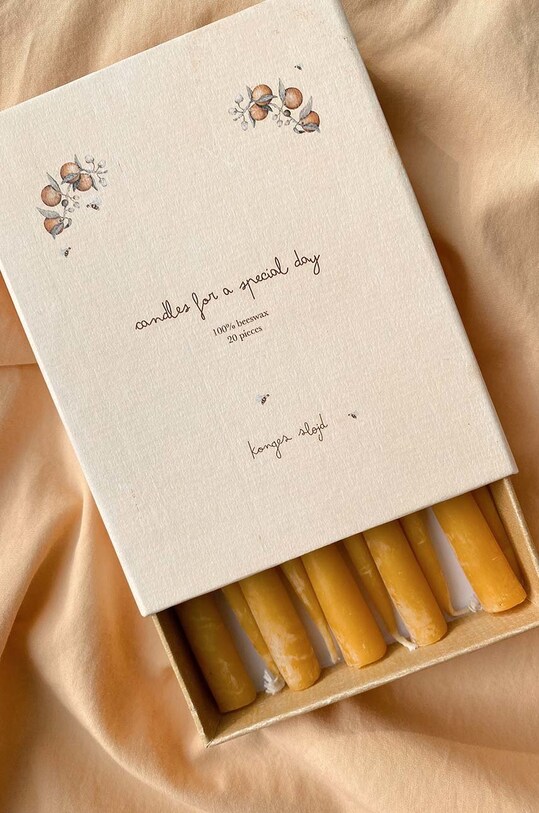Konges Sløjd zestaw świec urodzinowych 20 PACK BIRTHDAY TRAIN CANDLES zielony KS1945