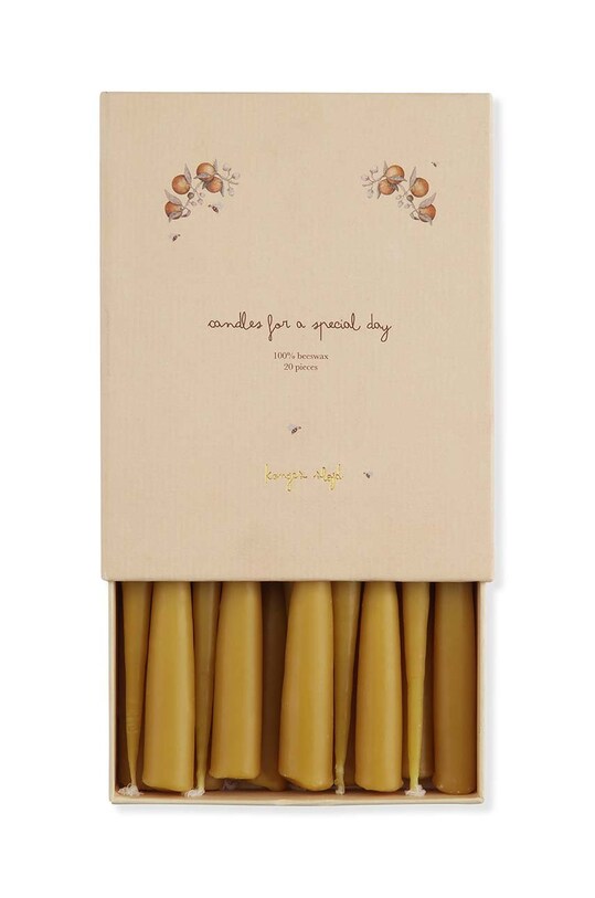 Konges Sløjd zestaw świec urodzinowych 20 PACK BIRTHDAY TRAIN CANDLES KS1945 zielony AA00