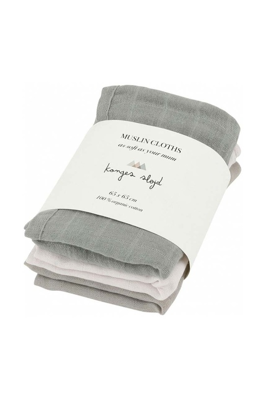 Konges Sløjd pieluszka niemowlęca 3-pack Produkt niemowlęcy zielony KS3415