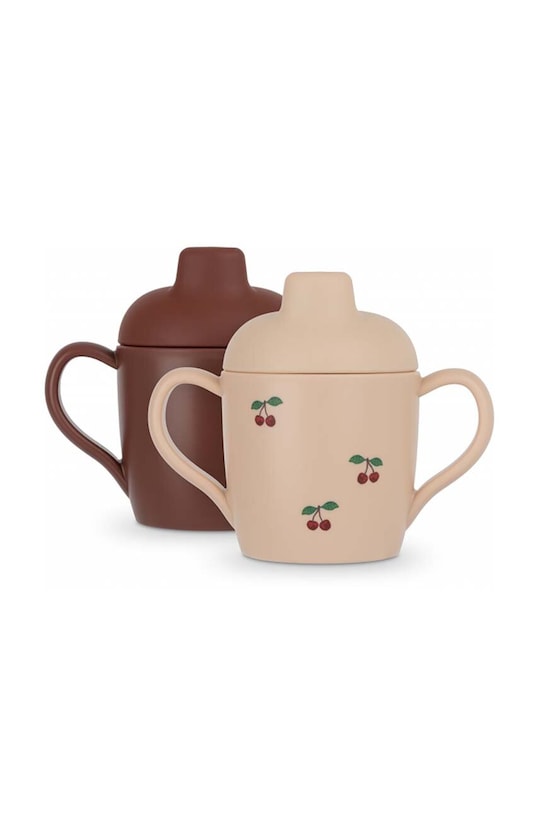 Konges Sløjd cană pentru bebeluși 2-pack 2 PACK SIPPY CUP Produs pentru bebe burgundia KS3546