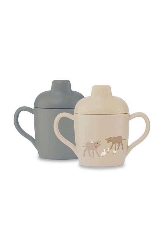Konges Sløjd kubek dla dziecka 2-pack SIPPY CUP Produkt niemowlęcy niebieski KS3546