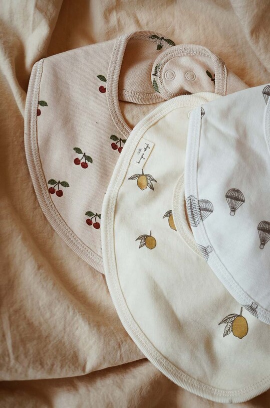 Konges Sløjd salopete pentru bebeluși 2-pack 2 PACK BIBS KS3552 roz