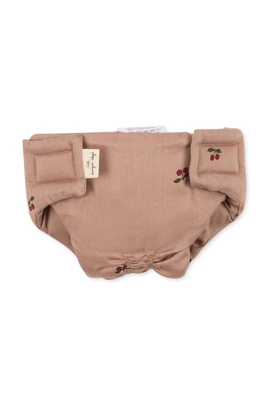 Konges Sløjd set bebe: scutec, bavetă și eșarfă 3-pack DOLL NURSERY SET roz KS3874