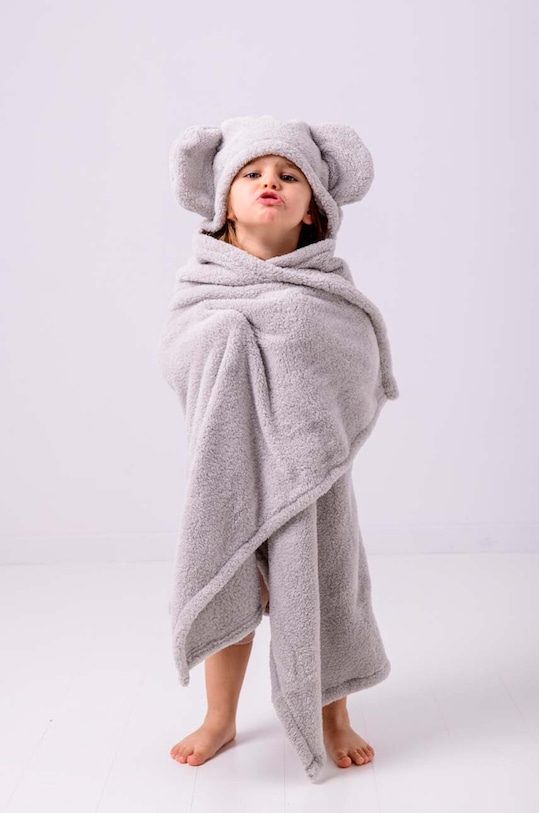 Effiki kocyk niemowlęcy kocyk.slon szary AA00