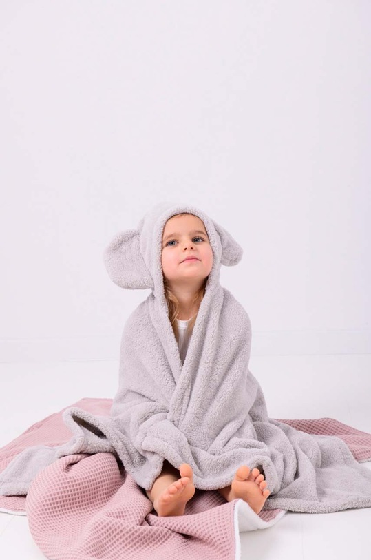 Chłopiec Effiki kocyk niemowlęcy kocyk.slon szary