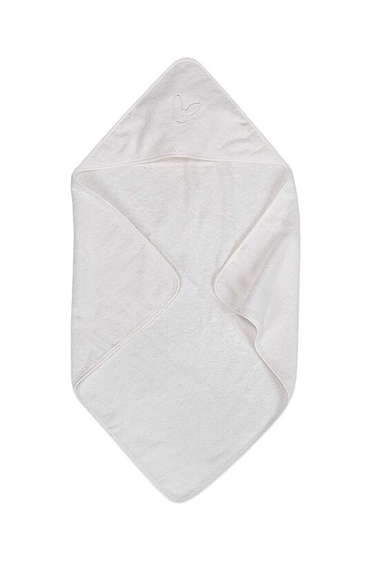 Effiki prosop din bumbac pentru copii 95x95 cm Recznik.z.kaptur.bialy alb AA00