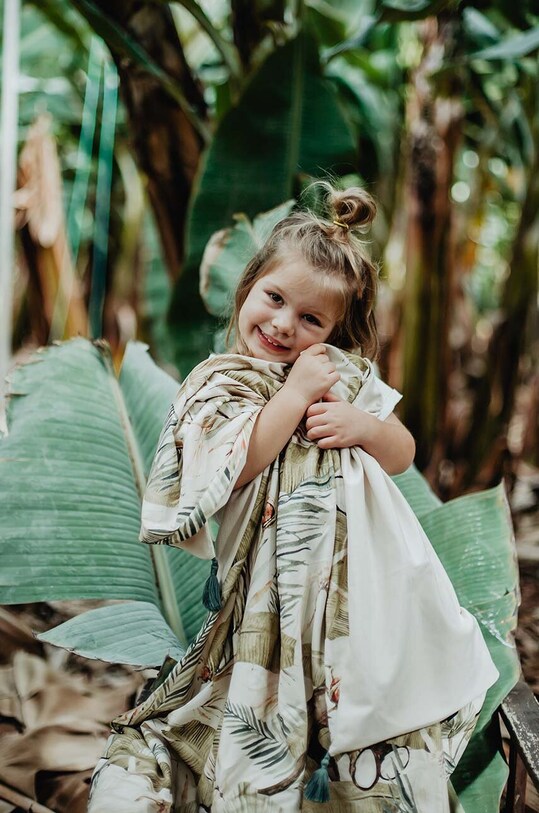 Pokrivač za povijanje beba od bambusa La Millou Bamboo BOHO COCO M Proizvod za bebe zelena 91855.Otulacz.Bamboo.BO