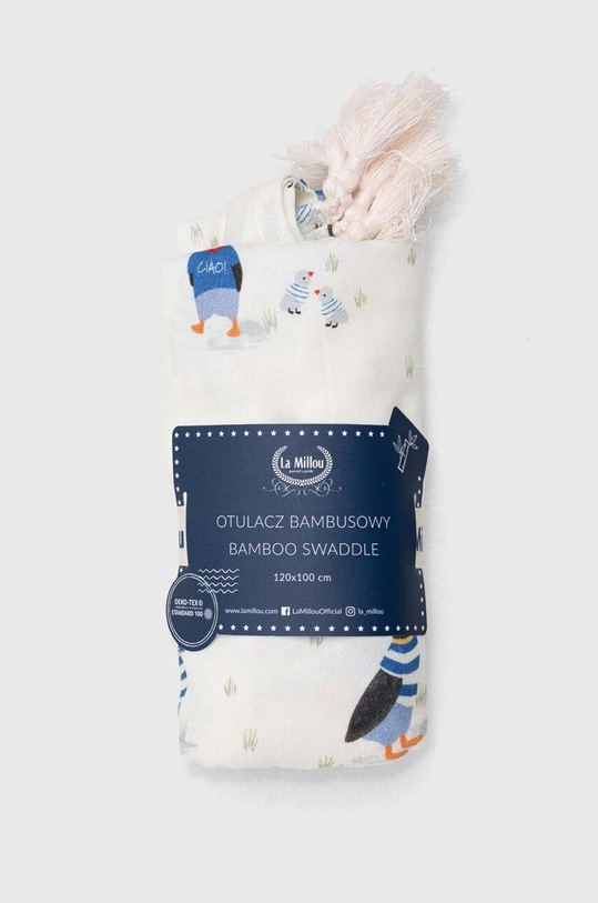 Бамбуковое покрывальце для младенцев La Millou Bamboo PUFFIN бежевый 132194.Otulacz.Bamboo.P