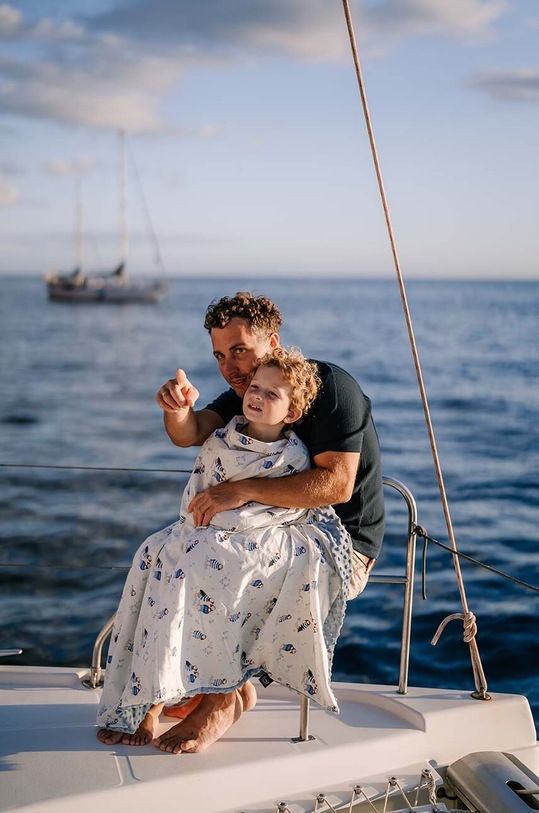 Dekica za bebe La Millou Minky PUFFIN M plava 131915.Lekki.Koc.Minky.