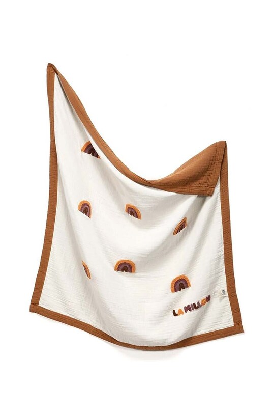 Ковдра для немовлят La Millou GINGER RAINBOW 143714.Koc.MuSlinowy.GI коричневий AA00