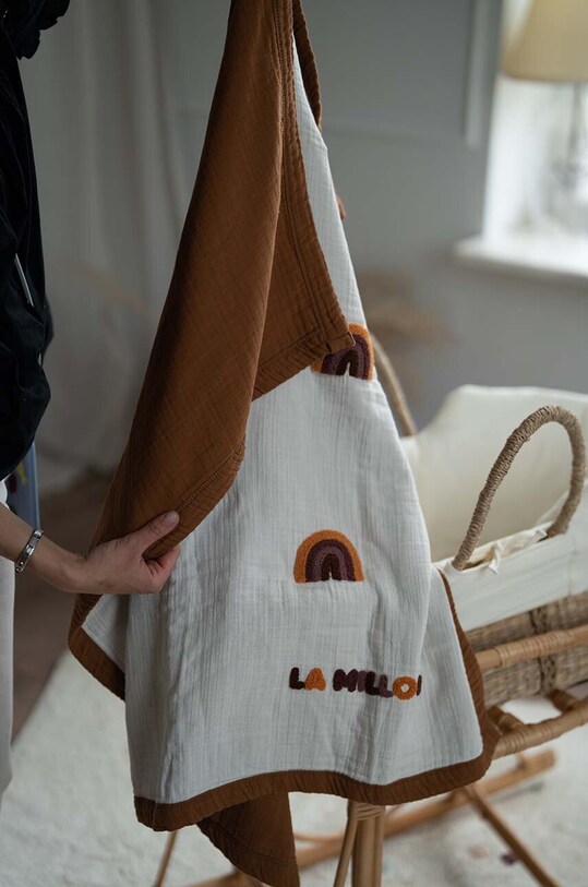 Ковдра для немовлят La Millou GINGER RAINBOW 143714.Koc.MuSlinowy.GI