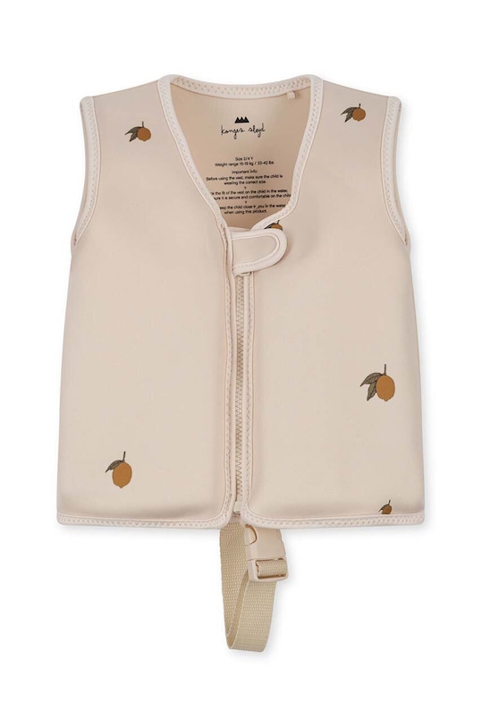 Παιδικό γιλέκο κολύμβησης Konges Sløjd NEOPRENE FLOAT VEST μπεζ KS5690