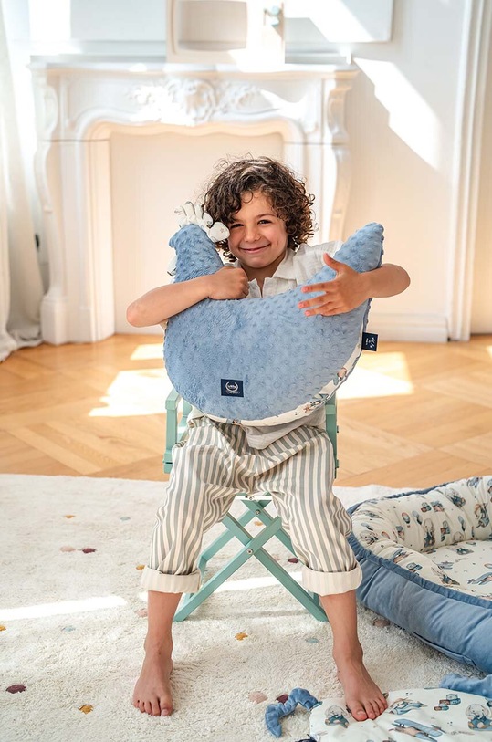 La Millou pernă de alăptare Minky SIMBO by Maja Hyży albastru 143746.Poduszka.Kura.Ba