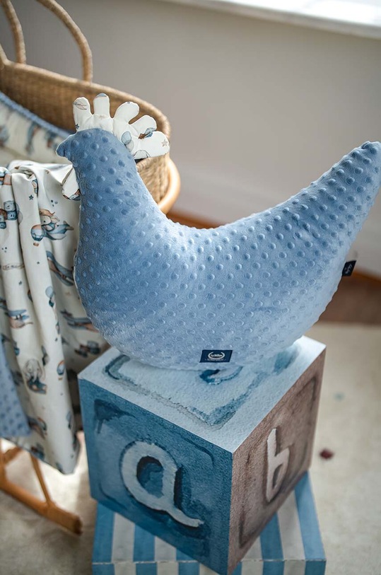 La Millou pernă de alăptare Minky SIMBO by Maja Hyży 143746.Poduszka.Kura.Ba albastru