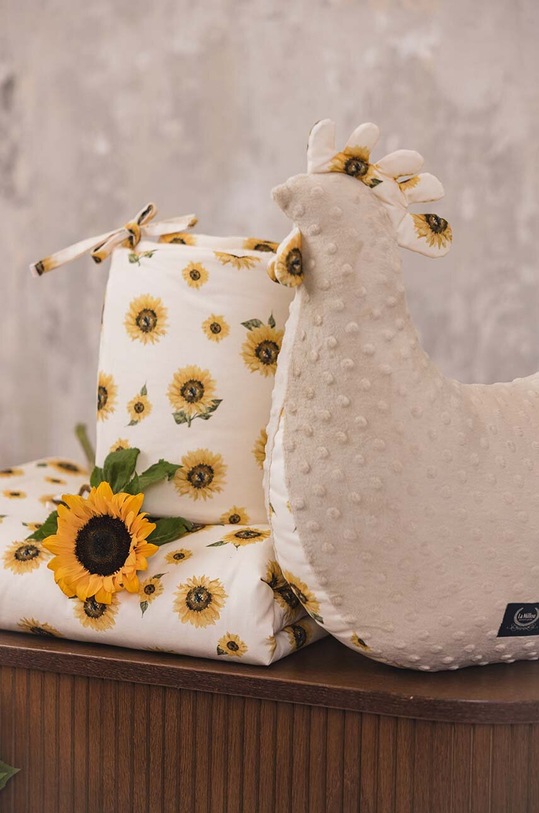 Chłopiec La Millou poduszka do karmienia Minky SUNLOVER 146170.Poduszka.Kura.Ba beżowy