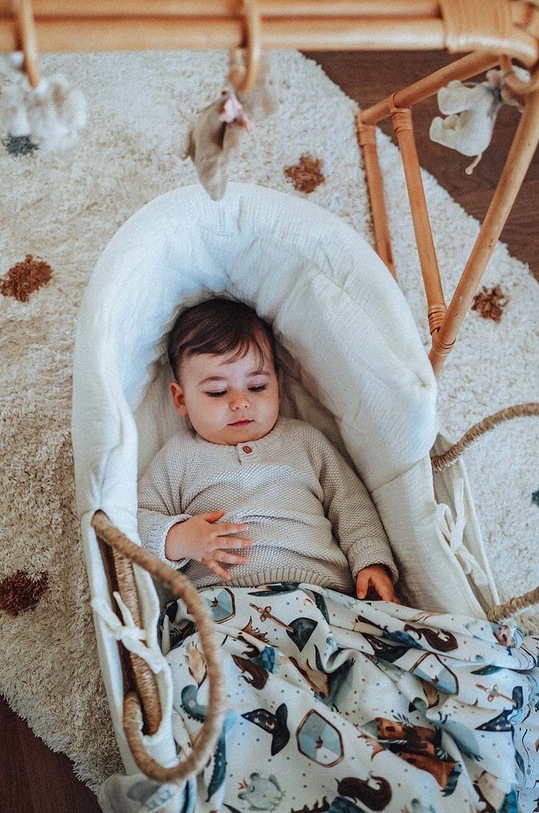 Bambusová zavinovačka pre bábätká La Millou PRINCE modrá 139795.Otulacz.Bamboo.P