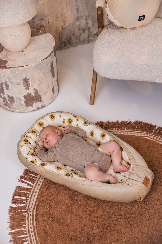 Бебешки пашкул La Millou Best Nest Velvet SUNLOVER бежов 146184.Kokon.Best.Nest.