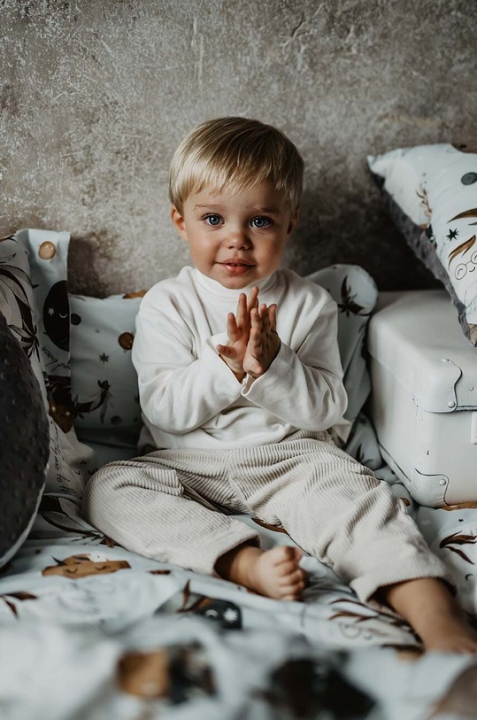 Băieți La Millou lenjerie de pat pentru copii FLY ME TO THE MOON SKY 141254.Komplet.Poscieli albastru