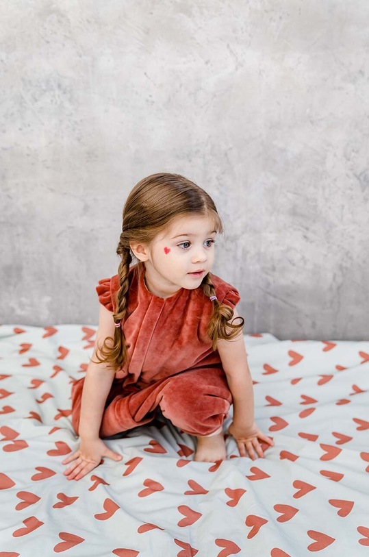 Detská posteľná bielizeň La Millou HEARTBEAT BLUE modrá 141474.Komplet.Poscieli