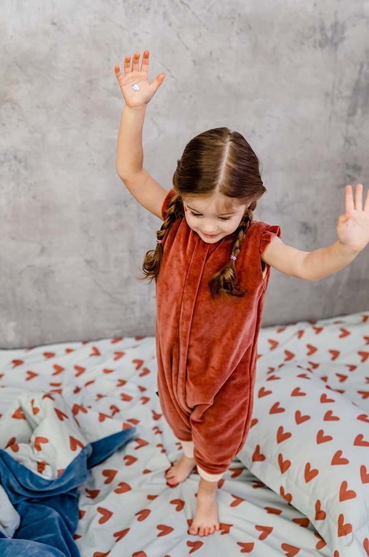 Detská posteľná bielizeň La Millou HEARTBEAT BLUE 141474.Komplet.Poscieli modrá