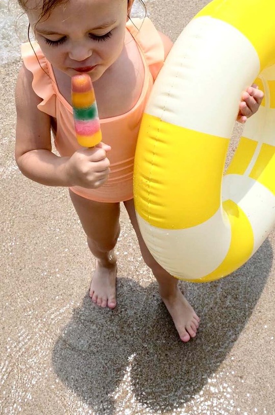 Chłopiec Petites Pommes koło do pływania dziecięce ANNA 60CM ANNA.60CM żółty