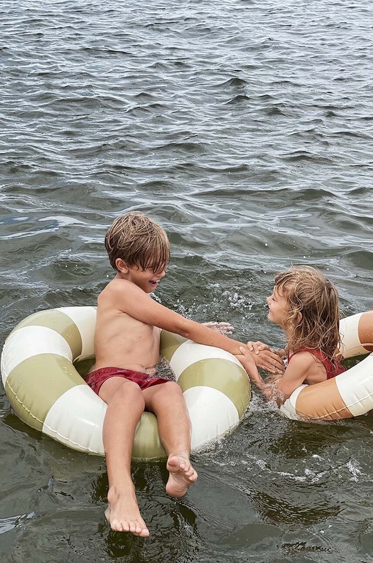 Dětský plavecký kruh Petites Pommes OLIVIA 45CM OLIVIA.45CM hnědá