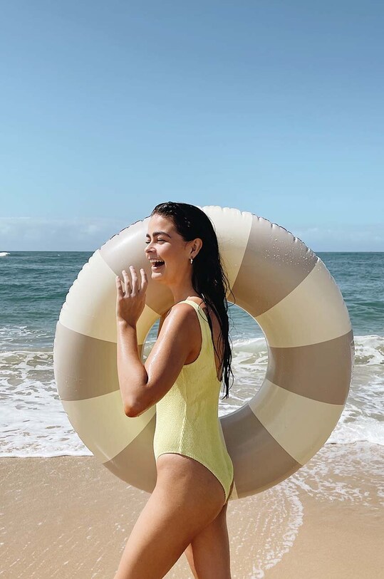Chlapec Plávacie koleso Petites Pommes Celine 120 cm SWIM RING CELINE.120CM sivá