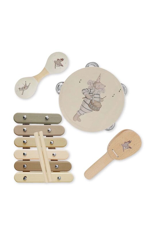 Konges Sløjd zestaw instrumentów muzycznych Gift Box beżowy KS6545