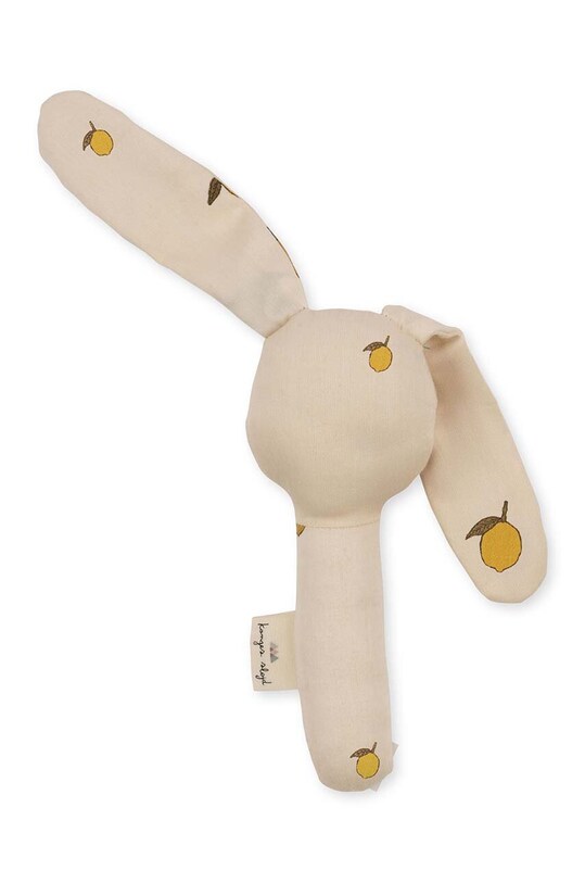 Konges Sløjd grzechotka niemowlęca BUNNY HAND RATTLE KS101812 beżowy AA00