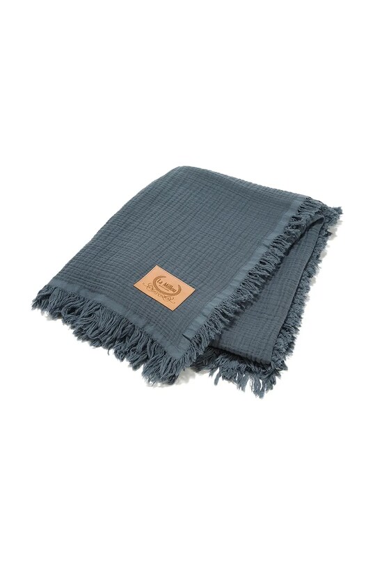 La Millou patura pentru copii GRAPHITE Produs pentru bebe turcoaz 150383.Koc.muslinowy.4.
