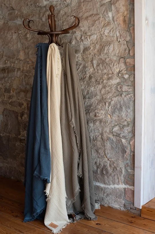 Dječaci Dekica za bebe La Millou GRAPHITE 150383.Koc.muslinowy.4. tirkizna