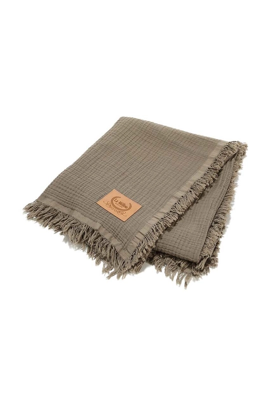 La Millou coperta neonato/a TAUPE 150374.Koc.muslinowy.4. verde AA00