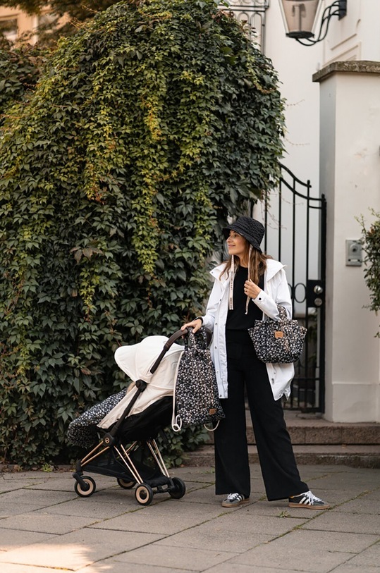 Băieți La Millou rucsac pentru cărucior PRETTY BLACK 150839.Plecak.do.wozka negru